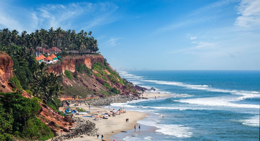 7. Varkala – The Cliff Beach